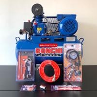 ราคา BONCHI ปั๊มลมสายพาน ปั๊มลม ขนาด 40 ลิตร พร้อมอุปกรณ์ 6 อย่าง (11508774722)