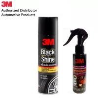 ราคา 3M Black and Shine 440 ml แบล็คแอนด์ชายน์ ผลิตภัณฑ์ทำความสะอาดและเคลือบเงายางรถยนต์ชนิดโฟม 3M Gloss Enhancer สเปรย์เคลือบเงารถยนต์ 100 มล (15142933394)