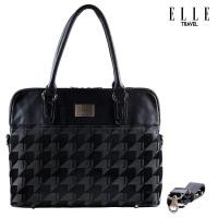 ราคา Elle Travel Dido Collection กระเป๋าสะพายสำหรับสตรี สามารถใส่คอมพิวเตอร์ Computer ขนาด 12นิ้ว รวมทั้งเป็นกระเป๋าเอกสารได้ Houndstooth Jacquard And Leather 82336 (7914395228)