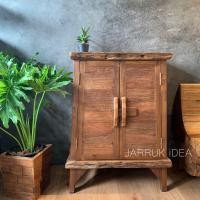 ราคา ตู้ ตู้ไม้ ตู้ไม้สัก ไม้สักเก่า ตู้เก็บของ ขนาด 35 60 100CM จัดส่งฟรี (3866006301)