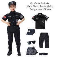 ราคา ชุดตำรวจสำหรับเด็กเด็กผู้ชายเด็กผู้หญิงชุดเจ้าหน้าที่ตำรวจพิเศษตำรวจเครื่องแบบทหารเล็กชุดหน่วยคอมมานโดชุดการเล่นบทบาทฮาโลวีนโรงเรียนอนุบาล (20058858475)