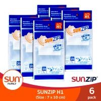 ราคา SUNZIP ซันซิป ถุงซิปอเนกประสงค์ รุ่น H1 ขนาด 7 x 10 ซม ซิปล็อคแน่นหนา (9653675288)