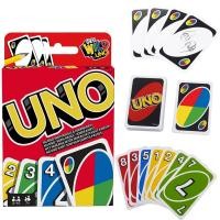 ราคา MATTEL เกม Uno เกมกระดานความบันเทิงแสนสนุกสำหรับครอบครัวกล่องของขวัญเกมไพ่ Uno (21358355802)