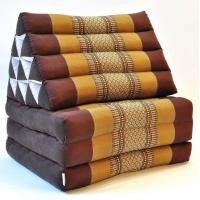 ราคา Three Fold Thai Cushion 50x167x26 cm LxWxH 100 Natural Kapok Filling Foldable Thai Mat with Triangle Cushion Headrest Thai Pillow หมอนขิด หมอนสามเหลี่ยม สิบช่องสามพับ ลายขิดผ้าไทย (20950370761)
