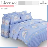 ราคา 7ลายพร้อมส่ง ผ้าปูที่นอน ไม่รวมนวม Cinnamon roll ลิขสิทธิ์แท้จาก Sanrio Japan แบรนด์ Fountain ผ้าปูลายการ์ตูน ผ้านิ่ม (20884376216)