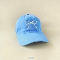 ราคา DADDY Ribbon Cap หมวกแก๊ป ปักลายโบว์ สีชมพู สีฟ้า สีน้ำเงิน สีดำ (20348415713)
