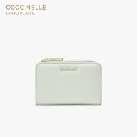 ราคา COCCINELLE กระเป๋าสตางค์ผู้หญิง รุ่น METALLIC สี CELADON GREEN (21008558025)