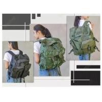 ราคา เป้ทหาร กระเป๋าเดินป่า เป้สนาม สีดำ (19900674660)