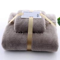 ราคา ผ้าขนหนู ผ้านาโน ซื้อ1แถม1 มีคูปองส่วนลดใต้สินค้า ผืนใหญ่70x140ซม หนานุ่มเป็นพิเศษ ผ้าเช็ดตัว ผ้าขนหนูขนแกะ ซับน้ำดี ผืนเล็ก 35x75ซม (7741518168)