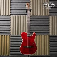 ราคา Sqoe Nylon Silent Guitar SEGD900 Quilted Maple (20558961087)