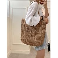 ราคา กระเป๋าสาน ถักลาย สายหนัง korea bag B32 (20829291118)