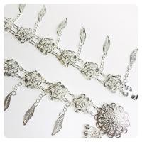 ราคา vintage jewelryเครื่องประดับไทย ชุดไทย เข็มขัดผู้หญิงลายดอกไม้ จี้เข็มขัด เข็มขัดวินเทจ เข็มขัดสีทอง เข็มขัดเงิน (18537911107)