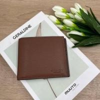 ราคา COACH กระเป๋าสตางค์ COMPACT ID WALLET IN SPORT CALF LEATHER F74991 CWH Dark Saddle (213502018)