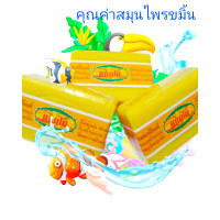 ราคา แก่นไม้ สบู่สมุนไพรผสมขมิ้นแท้ แพค 3 ก้อน (20916572495)