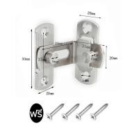 ราคา สลักกลอนบานเลื่อน กลอนสับประตู สแตนเลส ล็อคประตูบานเลื่อน งอ90องศา บาง มีรูหูล็อก สำหรับประตูและหน้าต่าง สำหรับห้องลองชุด ห้องน้ำ 440 (21208688213)