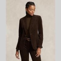 ราคา Sale Polo Ralph Lauren เสื้อเบลเซอร์ผู้หญิง Blazer Wide Wale Corduroy Blazer รุ่น WMPOOTWN5V20212 สีน้ำตาล (20849825275)