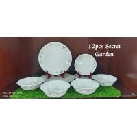 ราคา CORELLE ชุดจาน 12 ชิ้น Made in USA (19513218077)