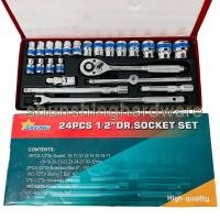 ราคา ANTONชุดบล็อก บล็อกชุด 1 2 4หุน 24ชิ้น HM (10391288946)