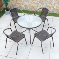 ราคา โต๊ะกาแฟกลางแจ้ง เก้าอี้สนาม ชุดโต๊ะเก้าอี้ ชุดโต๊ะหวาย โต๊ะกาแฟ โต๊ะกินข้าว2 คน ชุดโต๊ะรับแขก ชุดโต๊ะเก้าอี้ในสวน วัสดุหวายเทียม PE ทนแดด ทนฝน กระจกหนาพิเศษ พร้อมส่ง มีเก็บเงินปลายทาง (21280528535)