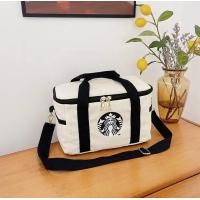 ราคา Starbucks Square Tote Bag กระเป๋าสะพายข้างความจุขนาดใหญ่ (20401209382)