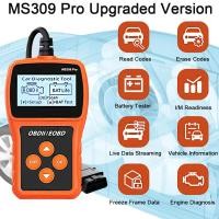 ราคา เครื่องทดสอบแบตเตอรี่ MS309มืออาชีพเครื่องตรวจจับความผิดพลาดรถยนต์ OBD2เครื่องอ่านรหัสสแกนเครื่องยนต์รถเครื่องมือวินิจฉัย (21170804181)