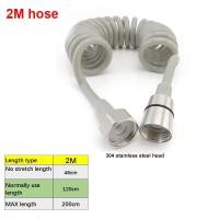 ราคา Merlin Irving Shop 2m 3m 5m grey Flexible long Spring Shower head Hose tube plastic for bathroom Water Toilet Bidet Sprayer Telephone Line soft 1 2 (19732477409)