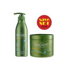 ราคา ชุดเซ็ต มิสทีน แชมพู สระผม และ ครีมนวด mistine the modern by professional บำรุงเส้นผม ผมเงางาม ลดผมขาดหลุดร่วง ลดการคัน (14350402381)