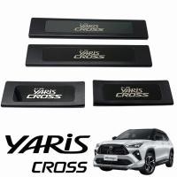ราคา กันรอยบันได ชายบันได สคัพเพลท Yaris Cross 2024 2025 ยาริสครอส ชุปดำ สแตนเลส (21120113253)