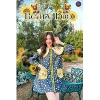 ราคา Beary Poo Dress เดรสยีนส์สั้น ลายดอกไม้ เสื้อแขนยาว งานกระดุมหน้า ปกวินเทจลายน้องหมี กระเป๋าหน้าสองข้าง ผ้านิ่ม ใส่สบาย (21261235911)