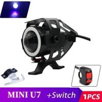 ราคา LED ไฟหน้ารถจักรยานยนต์125W U7 Mini Angel หลอดตารถจักรยานยนต์รถมอเตอร์ไซด์สกู๊ตเตอร์12V ไฟ Led 1Pcs (9926212616)