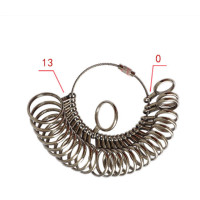 ราคา พวงเหล็กวัดนิ้วเทียบไซส์แหวน ที่วัดขนาดนิ้วมือ หน่วย US เบอร์ 0 13 (20491920277)