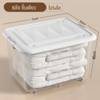 ราคา SUNOOM กล่องเก็บของ กล่องพลาสติก ความจุสูง กล่องอเนกประสงค์ PP ฝาสไลด์ แบบพลิกได้ (21053673721)