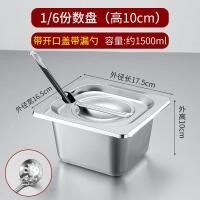 ราคา ภาชนะบรรจุสแตนเลสพร้อมฝาปิดสำหรับร้านชานมกล่องใส่ผลไม้กล่องใส่ไข่มุกกล่องใส่แยมผงน้ำแข็งวัสดุเล็กๆตักผลไม้ (20034534127)