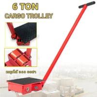 ราคา เต่าลากเครื่องจักร 6 ตัน รุ่น CRA6 รุ่นล้อยาง6 TON ย้ายเครื่องจักร รถบรรทุกถัง รถบรรทุก ยกของหนัก รถเข็นเครื่องมือพวงมาลัยแบบล้อตรง (21205200899)