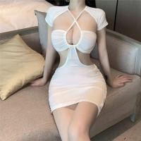 ราคา DD SHOPพร้อมส่ง FY2238 ชุดมินิเดรสแขนสั้น เว้าเอว เซ็กซี่ ไม่มีฟองน้ำ H (21116205166)