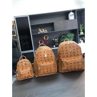 ราคา MCM men and women PVC classic side rivets STARK small backpack bag trendy bag MMK6SVE37 (15262816763)