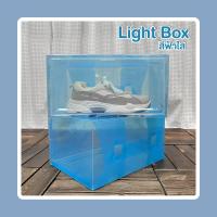 ราคา กล่องรองเท้าฝาข้าง Clear Color กล่องไซส์ใหญ่ แบบฝาข้าง กล่องเก็บของอเนกประสงค์ ฝาเปิด ปิด วางซ้อนต่อกันได้ (15817162596)