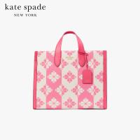 ราคา KATE SPADE NEW YORK SPADE FLOWER TWO TONE CANVAS MANHATTAN LARGE TOTE KB157 กระเป๋าถือ (19418487572)