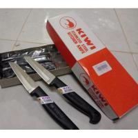 ราคา มีดหั่นปลายแหลม ด้ามดำ มีดตรากีวี Kiwi มีดกีวี 193 มีดทำครัว มีดปลอกผลไม้ มีดสแตนเลส ยกกล่อง 12ชิ้น ราคาสุดคุ้ม (12351304704)