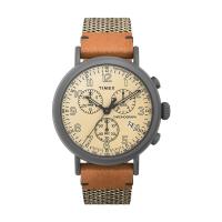 ราคา Timex TW2U89400 Standard Chronograph นาฬิกาข้อมือผู้ชาย สายผ้าสีเบจ หน้าปัด 41 มม (21314531421)