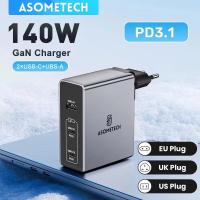 ราคา Asometech 140W เครื่องชาร์จ Gan PD3 1 PPS QC4 0 100W 65W PD USB Type C ที่ชาร์จเร็วสำหรับแล็ปท็อป MacBook Pro iPhone 14 Samsung (21170919491)
