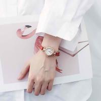 ราคา นาฬิกาข้อมือผู้หญิง หน้าปัดกลม มี 5 สี สไตล์วินเทจ มินิมอล นาฬิกาลำลอง (21176481723)