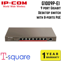 ราคา IP COM 9 port Gigabit Desktop switch with 8 ports PoE G1009P EI (169685211)