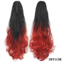 ราคา ZHUJI 15สีที่มีสีสันแฮร์พีซผมยาวลอนวิกผมหยิก Ombre กรงเล็บคลิปผมหางม้าผมต่อคลิปผมชิ้นผมหางม้าวิกผม (10038000469)