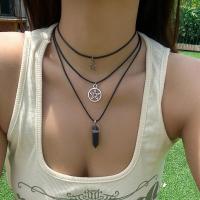 ราคา สร้อยคอโซ่ร้อยด้วยหนังคริสตัลรูปดาวห้าเหลี่ยมแนวกอธิน3ชิ้น เซ็ตสำหรับผู้หญิงสร้อยโชคเกอร์หลายชั้นของขวัญเครื่องประดับฮาโลวีน (21170983718)