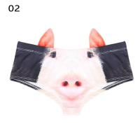 ราคา แฟชั่น FASHIONXU กางเกงชั้นในสตรีเซ็กซี่หมูแมวกางเกงในพิมพ์ลาย3D ชุดชั้นในสัตว์ (17672102002)