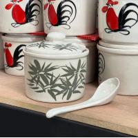 ราคา โถเครื่องปรุงเซรามิค ลายไก่ หม้อเครื่องปรุง 4 นิ้ว ใส่เครื่องปรุงต่างๆ ทั้งแบบน้ำและแบบแห้ง โถน้ำปลา ถ้วยเครื่องปรุง (18652414976)