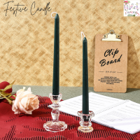 ราคา Violet Flamingo เทียนแท่งสีเขียวเข้มและสีแดง เทียนคริสมาสต์ มีกลิ่นหอม สำหรับตกแต่งห้อง (21101927823)