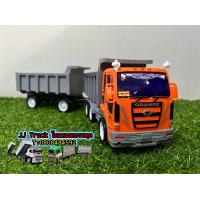 ราคา รถสิบล้อพ่วง รถบรรทุกพ่วง สเกล1 24 ยกดั้มได้เสมือนจริง ล้อมีลานสามารถเดินหน้าถอยหลังได้ มีความเเข็งเเรงทนทาน แถมมิชลิน2ตัว สติกเกอร์ (13478400802)