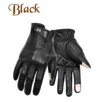 ราคา ถุงมือขับมอไซค์ ถุงมือหนังแพะ วินเทจ กันน้ำ ทัชสกีรนมือถือ VEMAR VE 198 (1350320390)